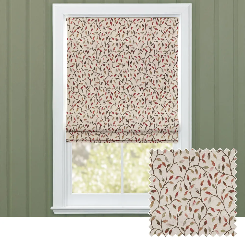 Cervino Woven Jacquard Made to Measure Roman Blinds Fire chic floor carpet  