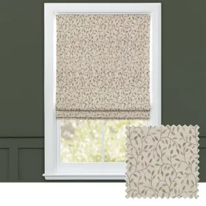 Cervino Woven Jacquard Made to Measure Roman Blinds Lichen chic floor carpet  