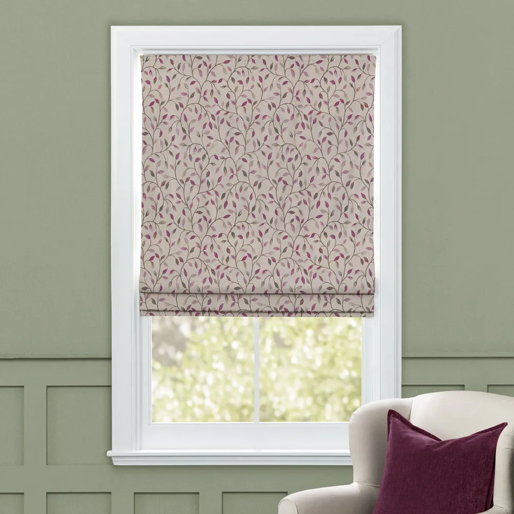 Cervino Woven Jacquard Made to Measure Roman Blinds Mulberry