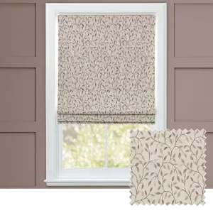 Cervino Woven Jacquard Made to Measure Roman Blinds Pearl chic floor carpet  