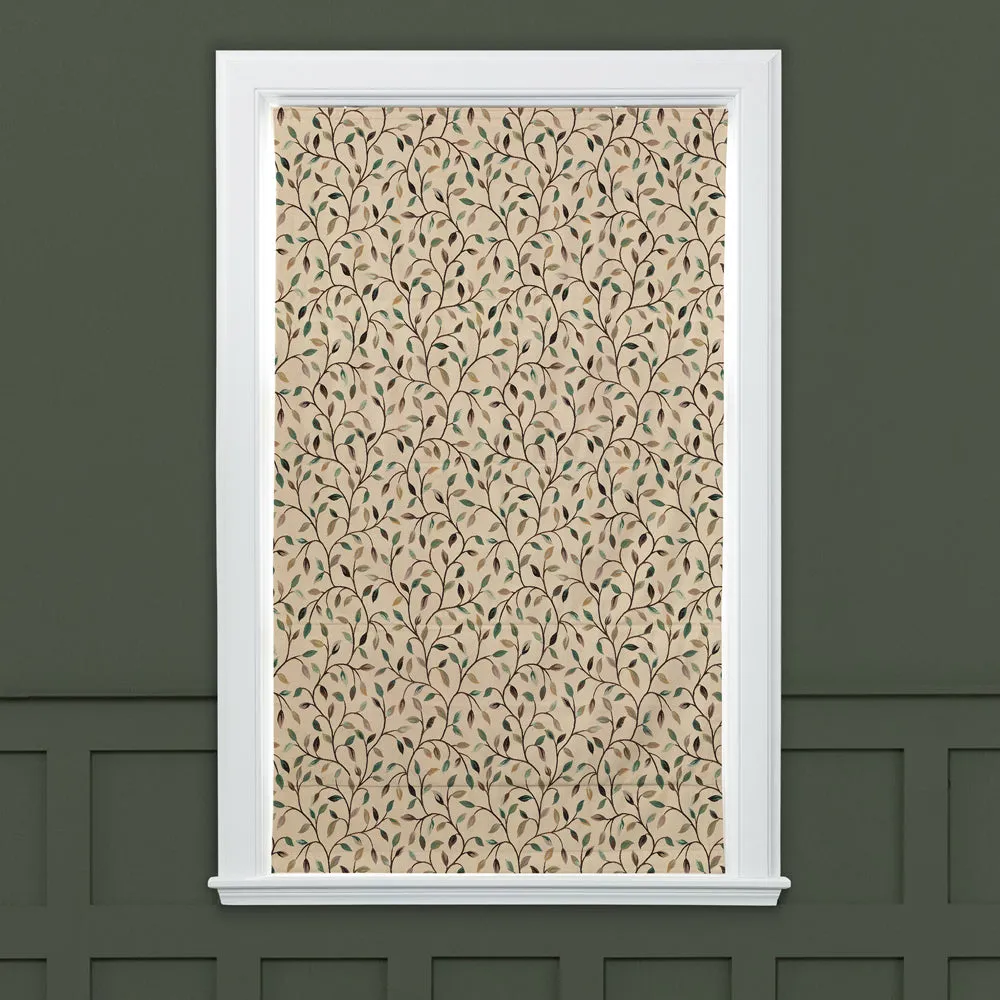 Cervino Woven Jacquard Made to Measure Roman Blinds Petrol