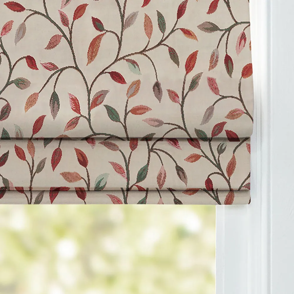 Cervino Woven Jacquard Made to Measure Roman Blinds Pink Jade