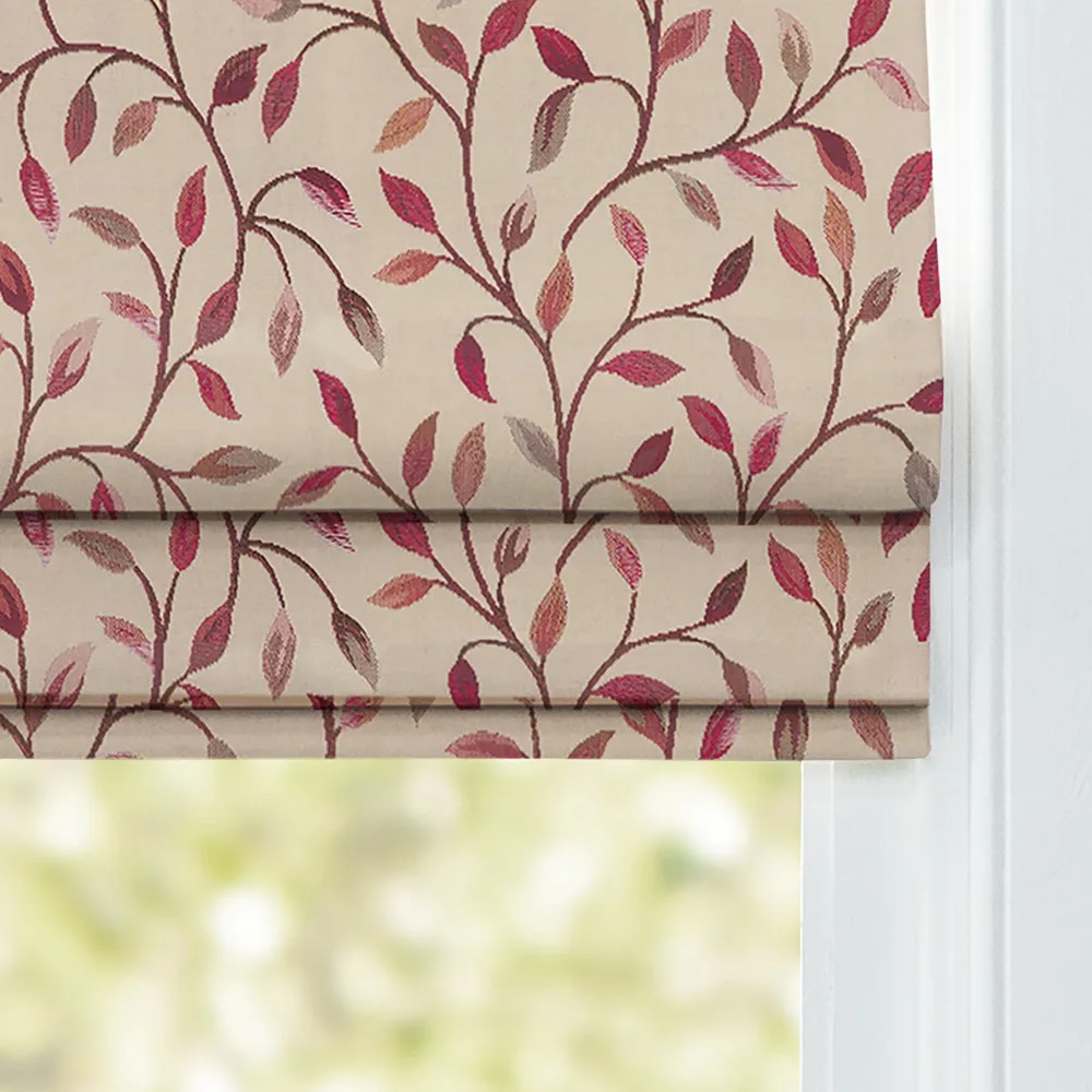 Cervino Woven Jacquard Made to Measure Roman Blinds Plum