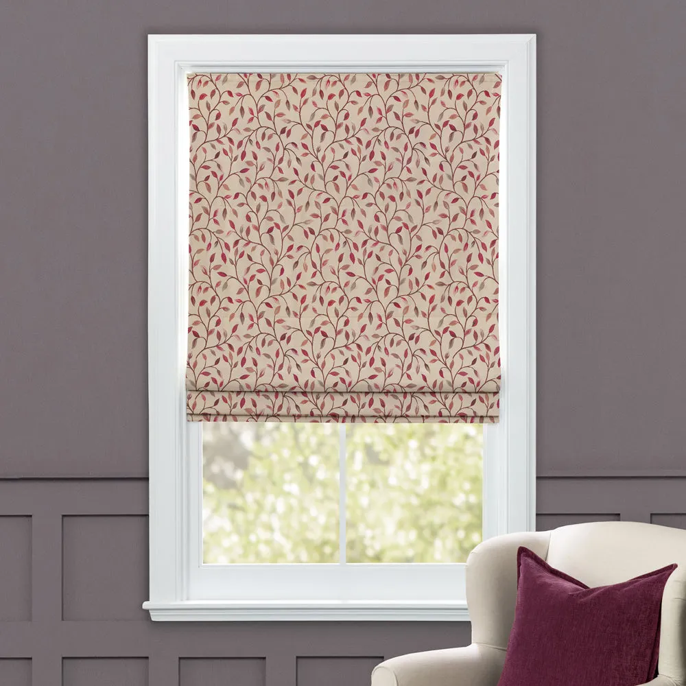 Cervino Woven Jacquard Made to Measure Roman Blinds Plum