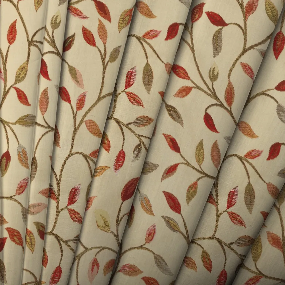 Cervino Woven Jacquard Made to Measure Roman Blinds Red Nut