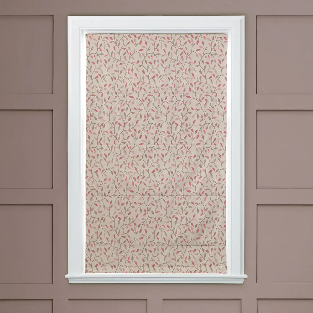 Cervino Woven Jacquard Made to Measure Roman Blinds Rose Hip