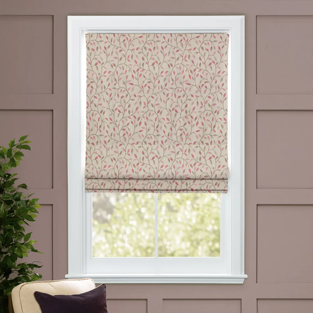 Cervino Woven Jacquard Made to Measure Roman Blinds Rose Hip