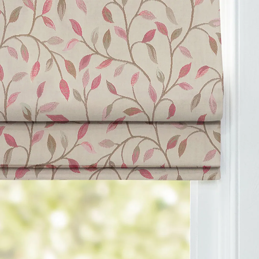 Cervino Woven Jacquard Made to Measure Roman Blinds Rose Hip