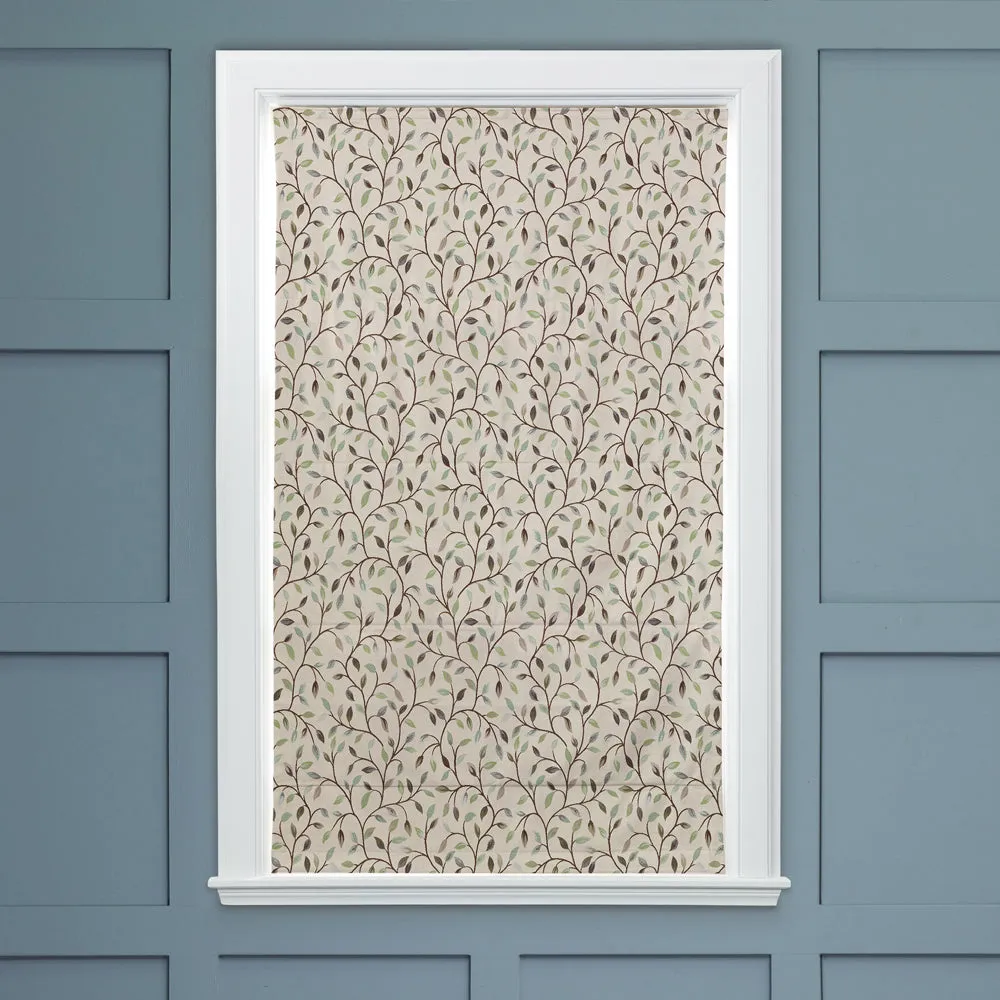 Cervino Woven Jacquard Made to Measure Roman Blinds Winter Frost