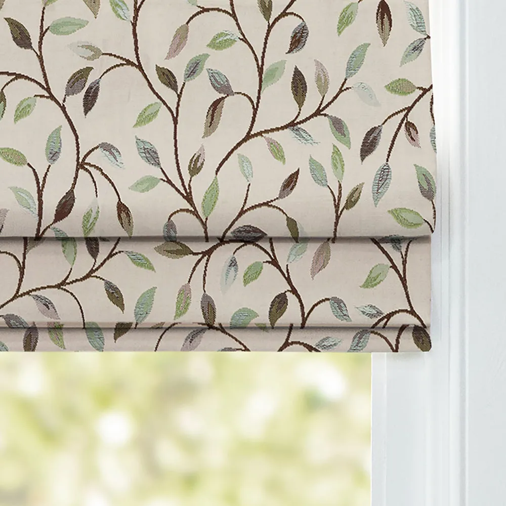 Cervino Woven Jacquard Made to Measure Roman Blinds Winter Frost