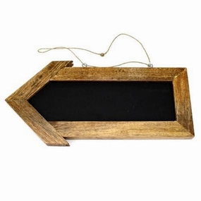 Chalkboard Arrow Rustic Wood Sign, 12-Inch wooden room decoration