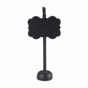 Chalkboard Wooden Card Holder, Bracket, 4-1/2-Inch, Black wooden room decoration