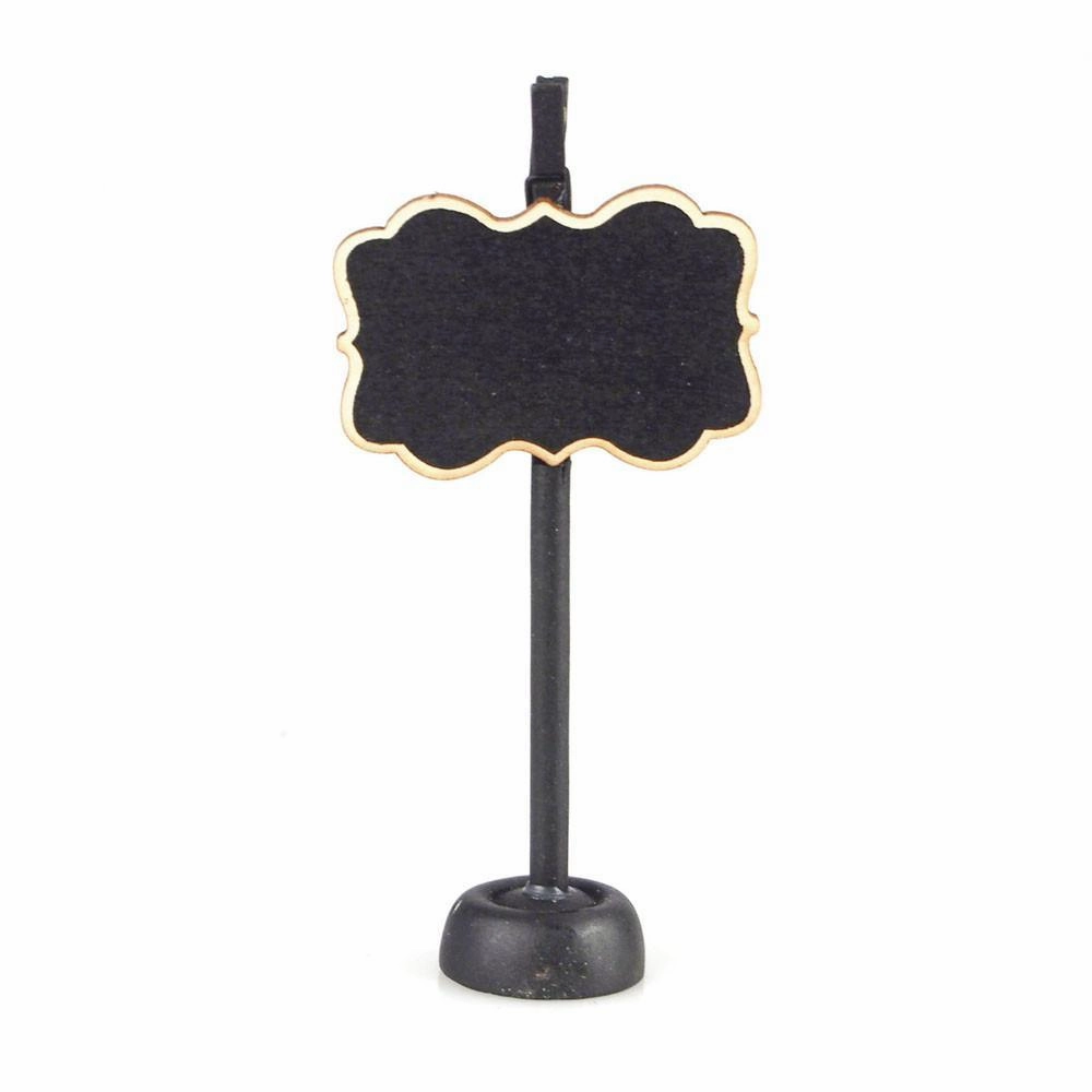 Chalkboard Wooden Card Holder, Bracket, 4-1/2-Inch, Natural Border wooden room decoration