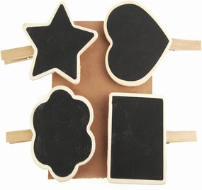 Chalkboard Wooden Clothespins Tags, Style 1 wooden room decoration