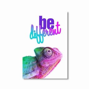 Chameleon - be different by Himmelmiez framed mural artwork