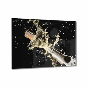 Champagne Silver on Acrylic framed mural artwork