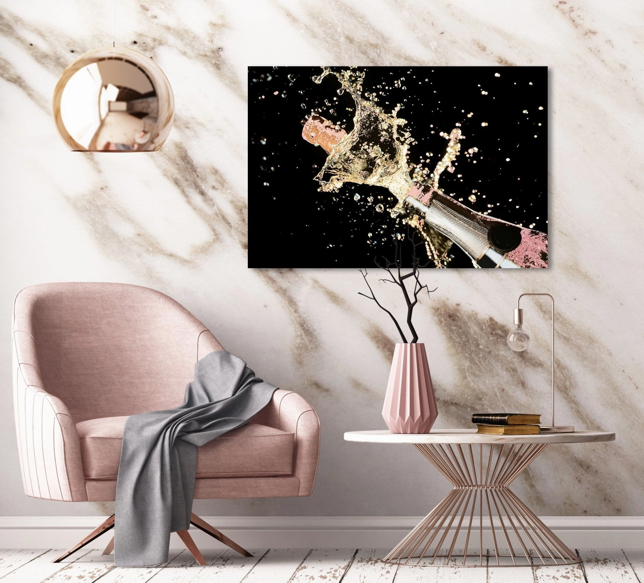 Champagner Ros on Acrylic