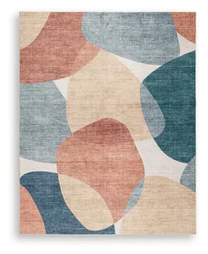 Chanleigh Washable 7'6" x 9'6" Area Rug neutral everyday carpet