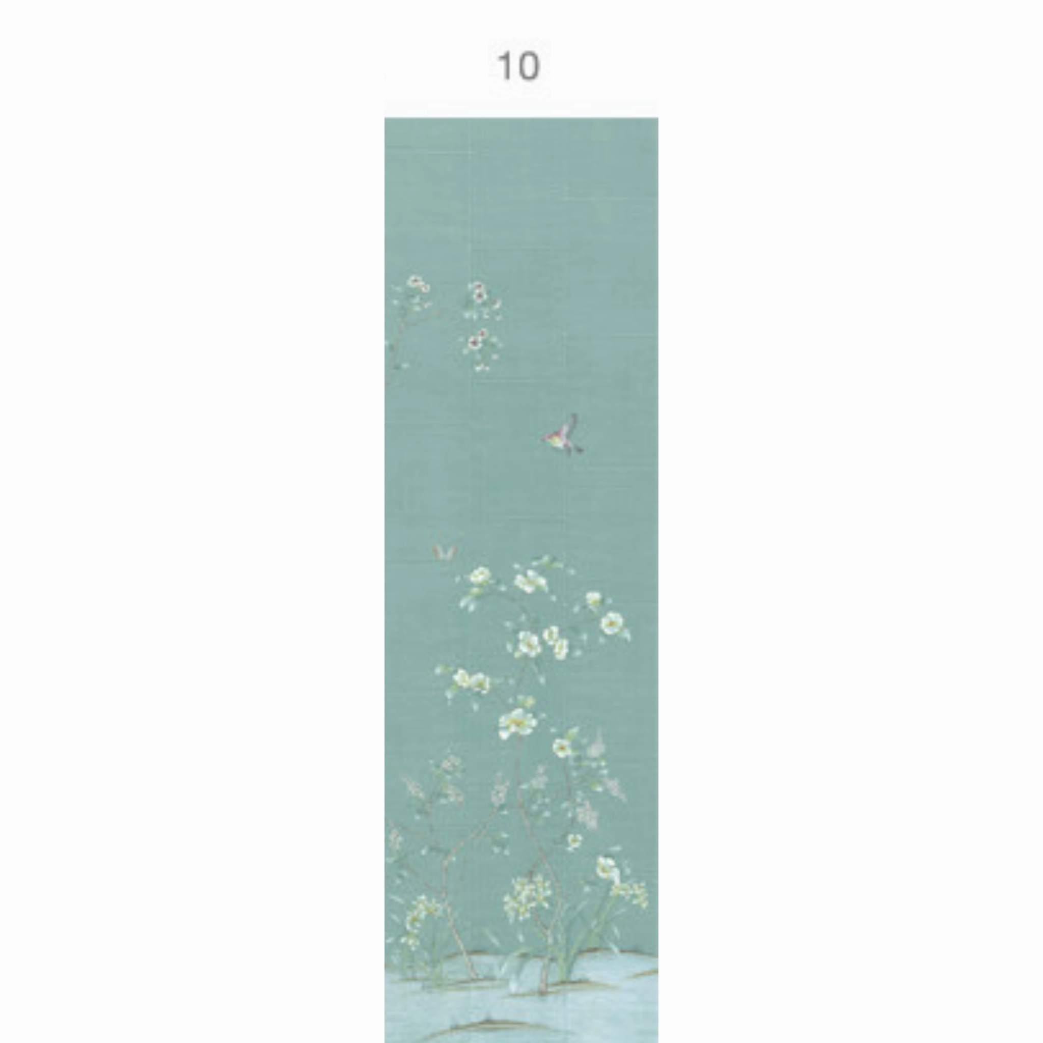 Chanteur Blue Chinoiserie Mural Wallpaper Panels