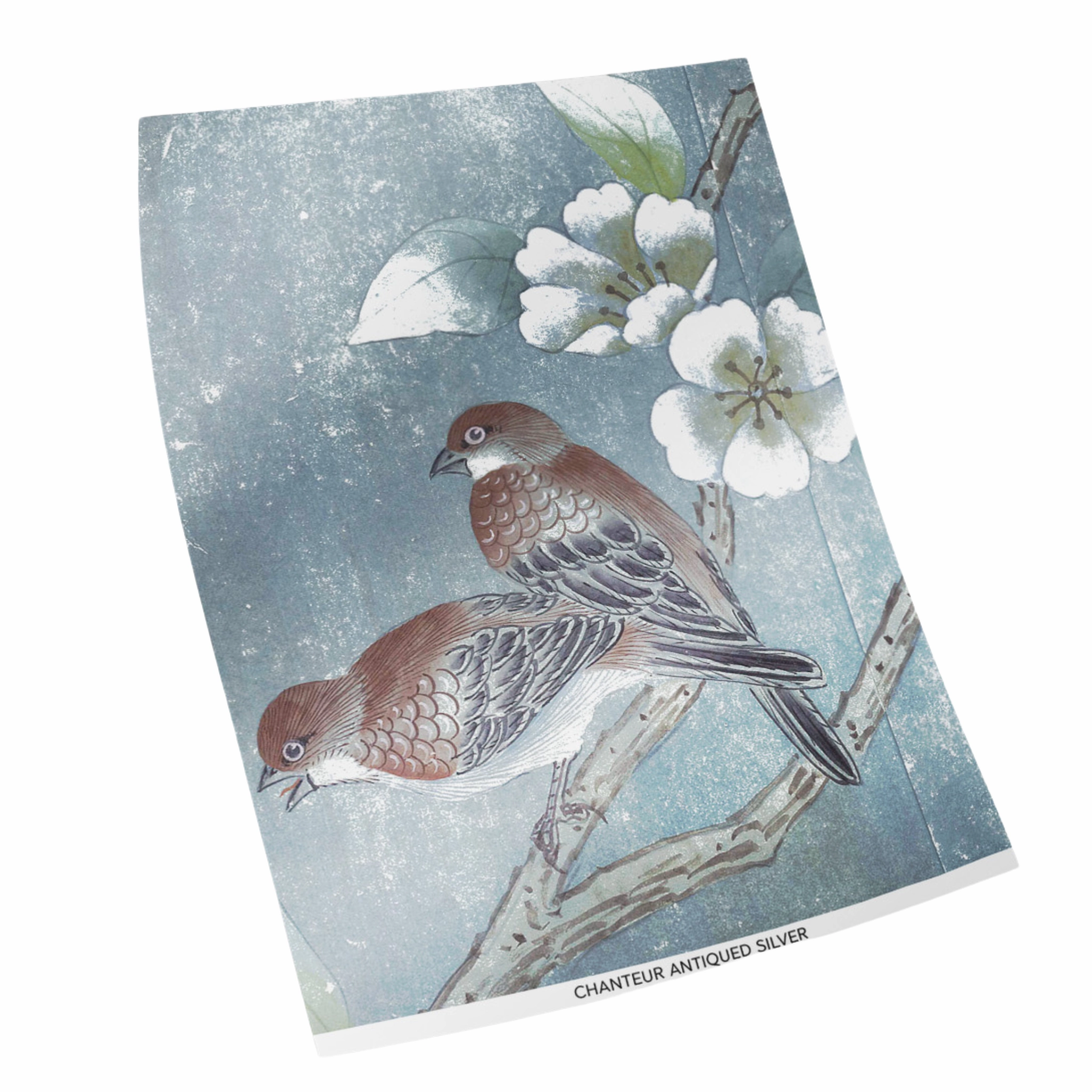 Chanteur Silver Chinoiserie Mural Wallpaper Panels