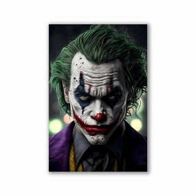 Chaos in Gotham framed mural artwork