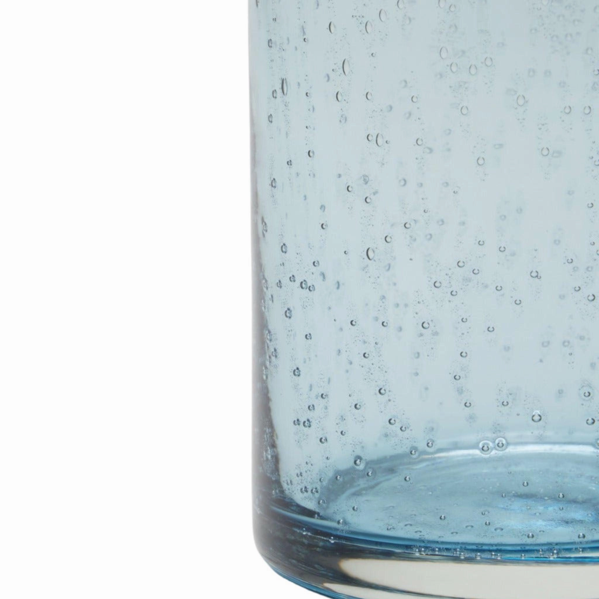Charcoal Blue Hand Blown Glasses