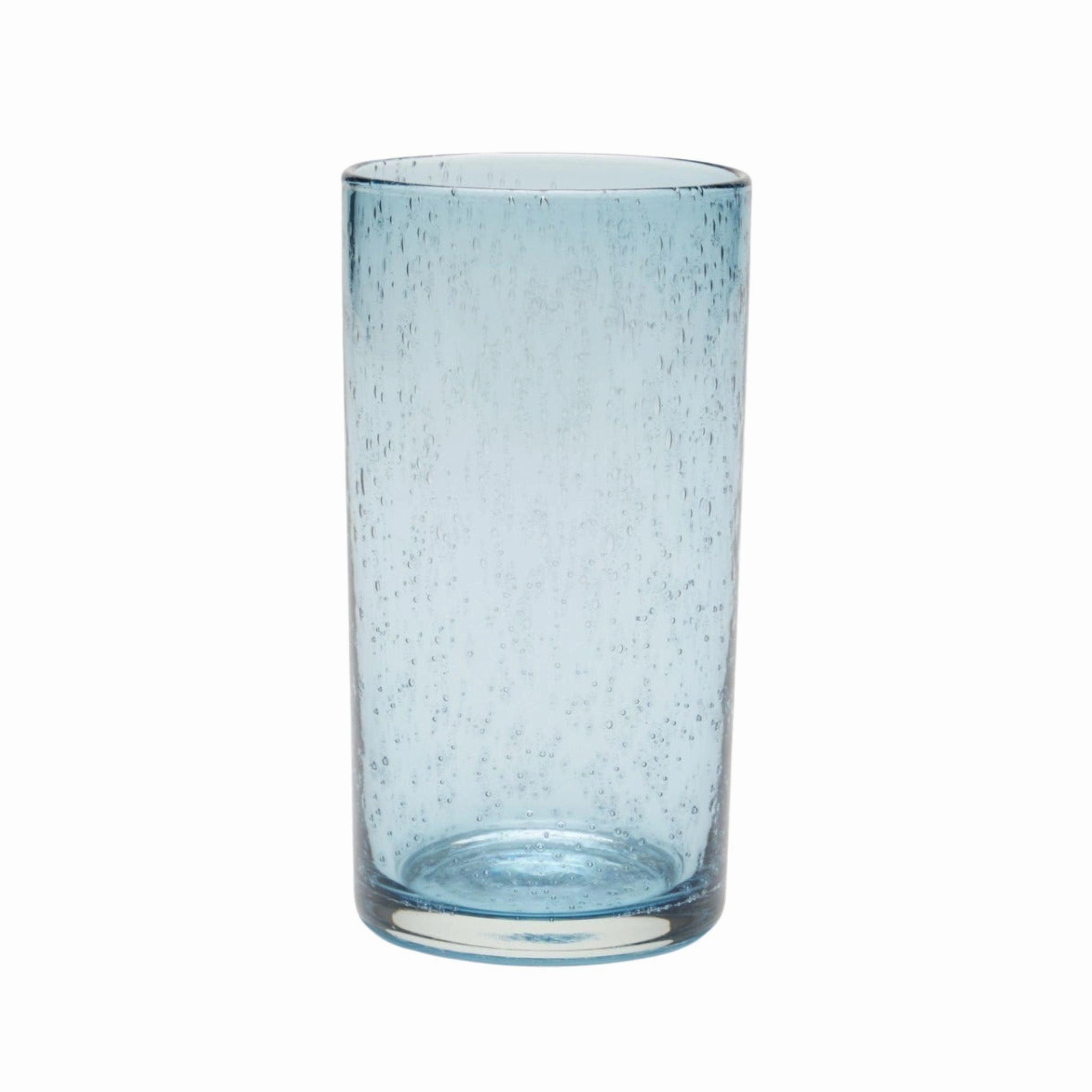 Charcoal Blue Hand Blown Glasses