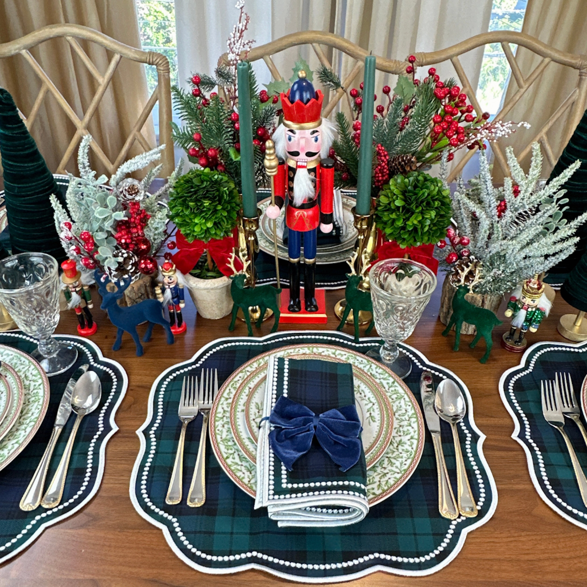 Charlotte Napkin in Black Watch Plaid, Set of 4