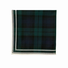 Charlotte Napkin in Black Watch Plaid, Set of 4 mini desktop sculpture