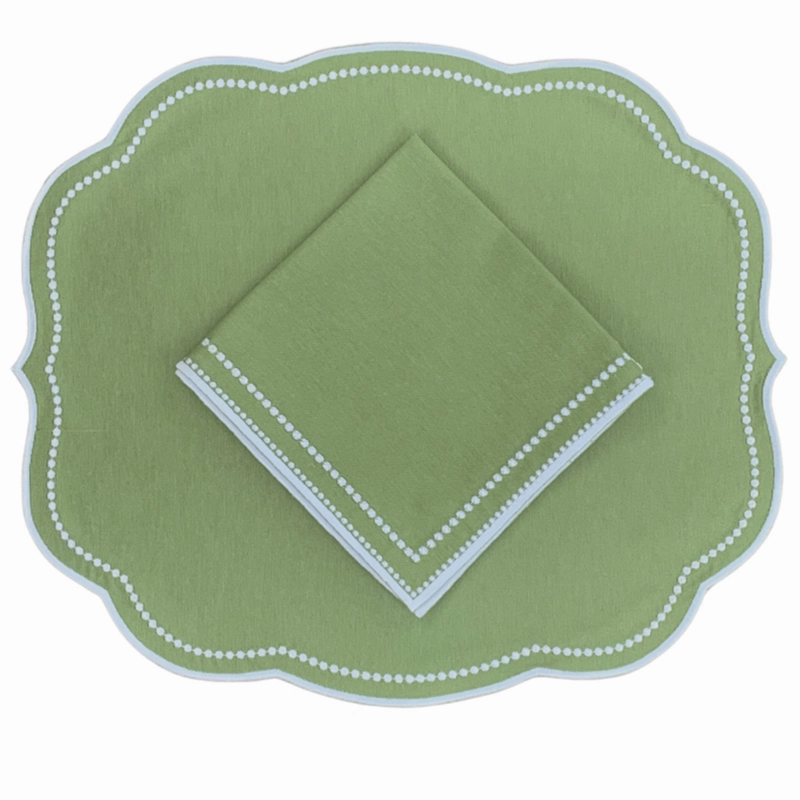 Charlotte Napkin in Sage, Set of 4
