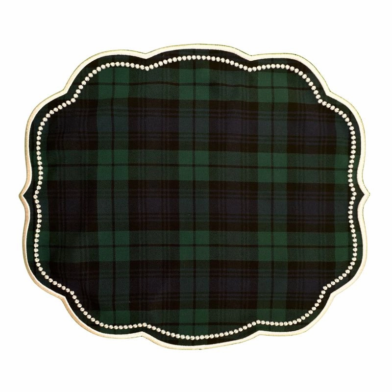 Charlotte Placemat in Black Watch Plaid, Set of 4 cute desktop display