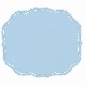 Charlotte Placemat in Blue, Set of 4 mini desktop sculpture
