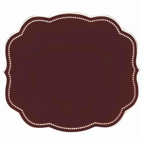 Charlotte Placemat in Dark Cocoa, Set of 4 mini desktop sculpture