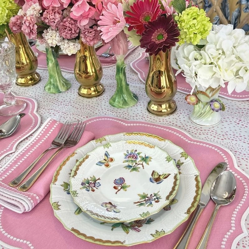 Charlotte Placemat in Pink, Set of 4
