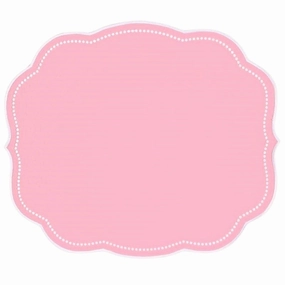 Charlotte Placemat in Pink, Set of 4 mini desktop sculpture