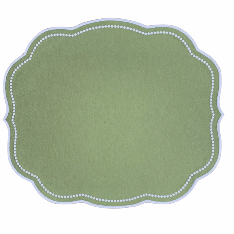 Charlotte Placemat in Sage, Set of 4 mini desktop sculpture