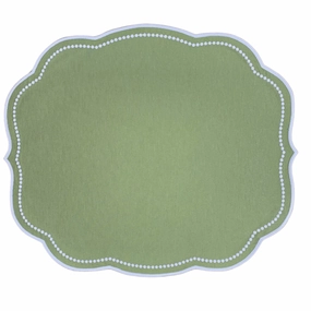 Charlotte Placemat in Sage, Set of 4 mini desktop sculpture