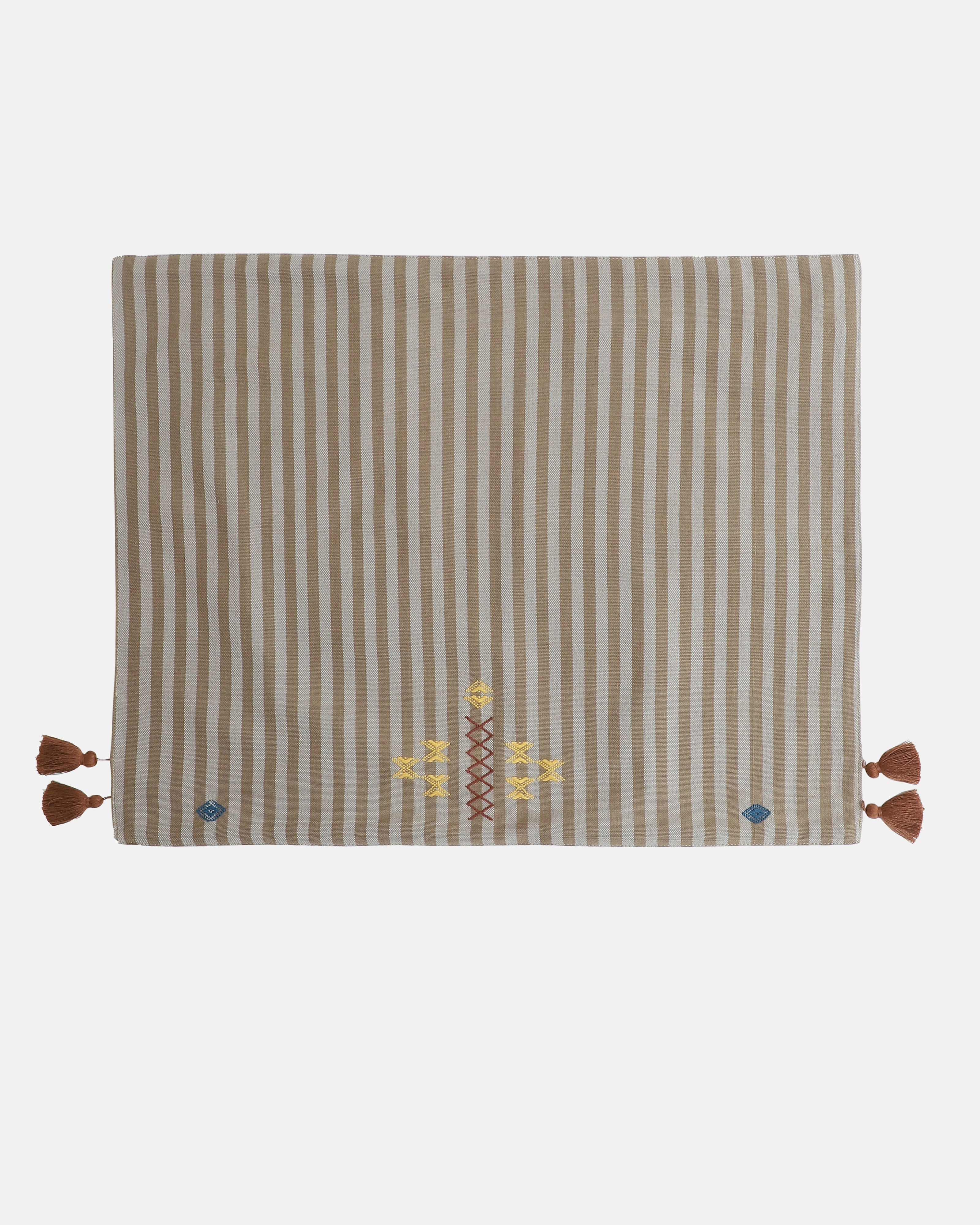 Charvi Extra Weft Cotton Table Mat | Set of 6 ceramic table ornament