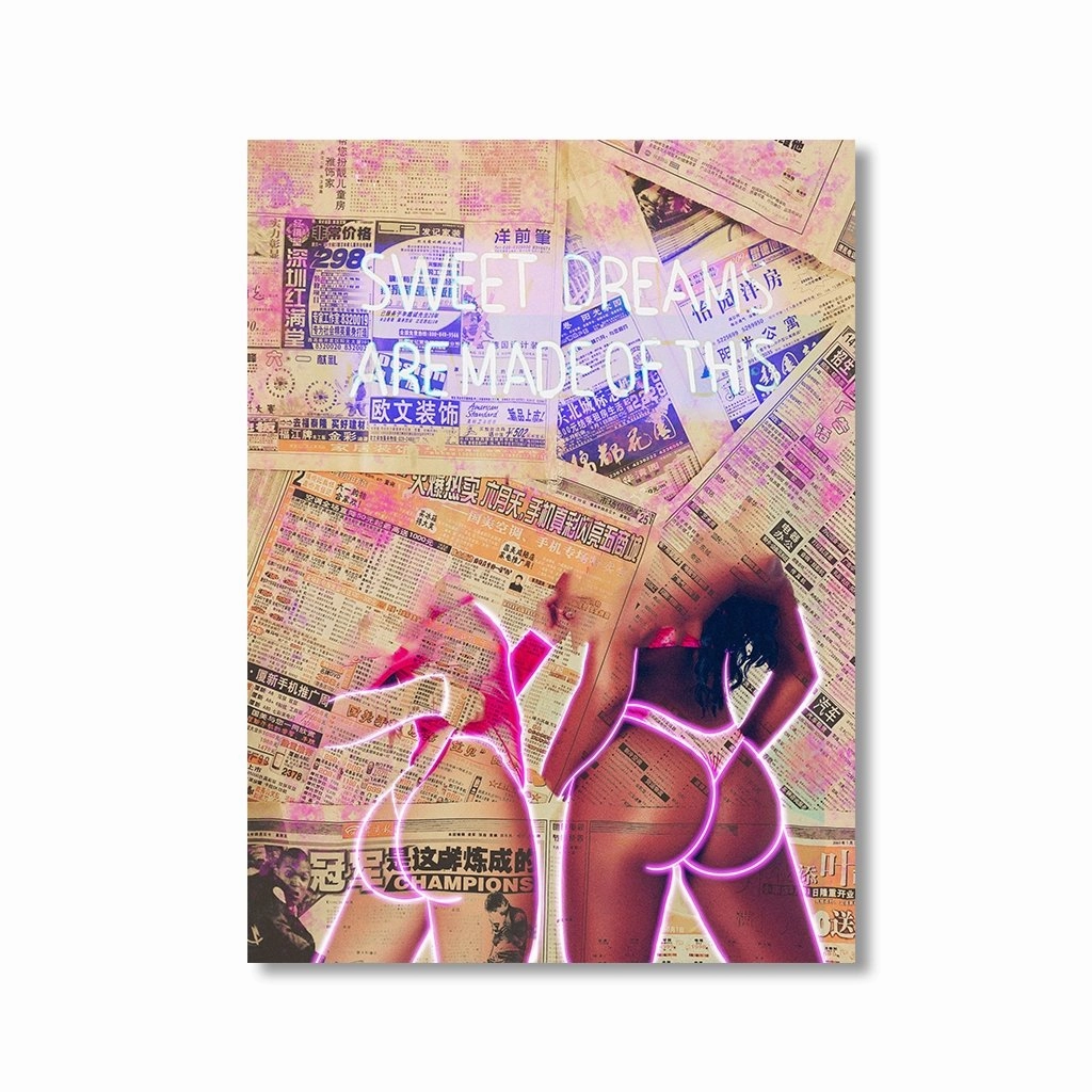 Cheeks by Housofblk framed mural artwork