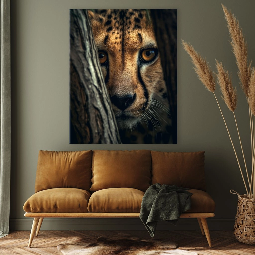 Cheetah Hiding by Zenzdesign