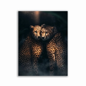 Cheetah Love by Zenzdesign framed mural artwork