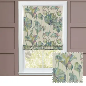 Cheriton Printed Cotton Made to Measure Roman Blinds Skylark chic floor carpet  