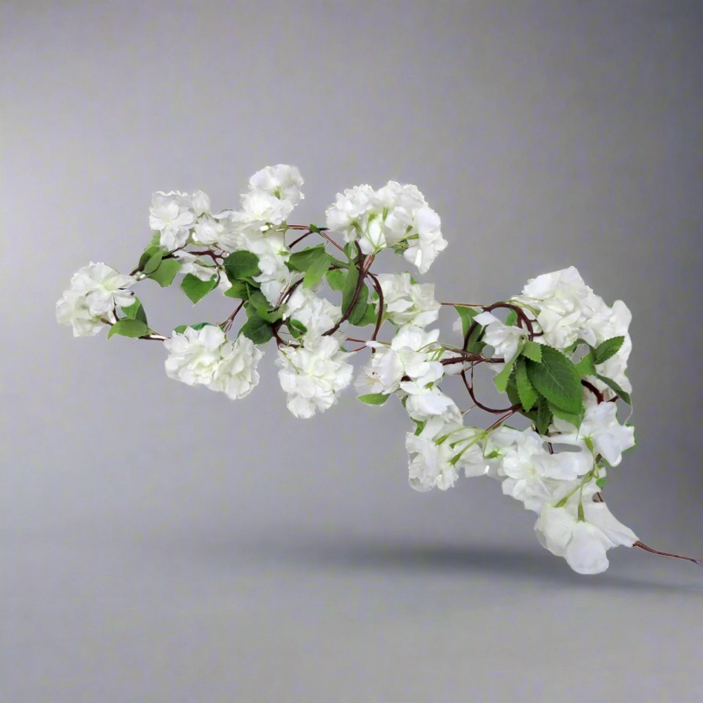 Cherry drape white decorative home ornament