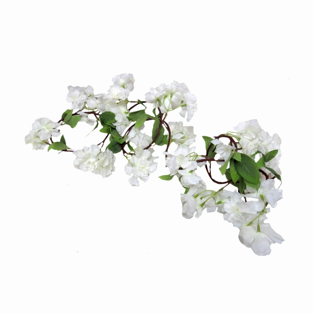 Cherry drape white