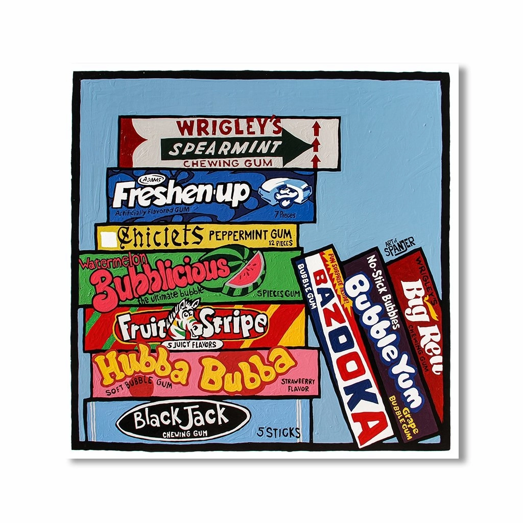 Chew on this by Spanjer framed mural artwork