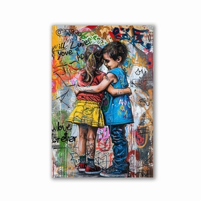 Child Buddy by Adrian Vieriu framed mural artwork