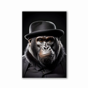Chilling Monkey by Adrian Vieriu framed mural artwork