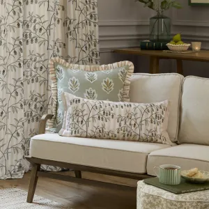 Chinese Lanterns Embroidered Cushion Linen modern fashion rug  