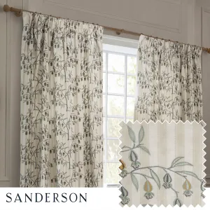 Chinese Lanterns Embroidered Pencil Pleat Curtains Linen modern fashion rug  