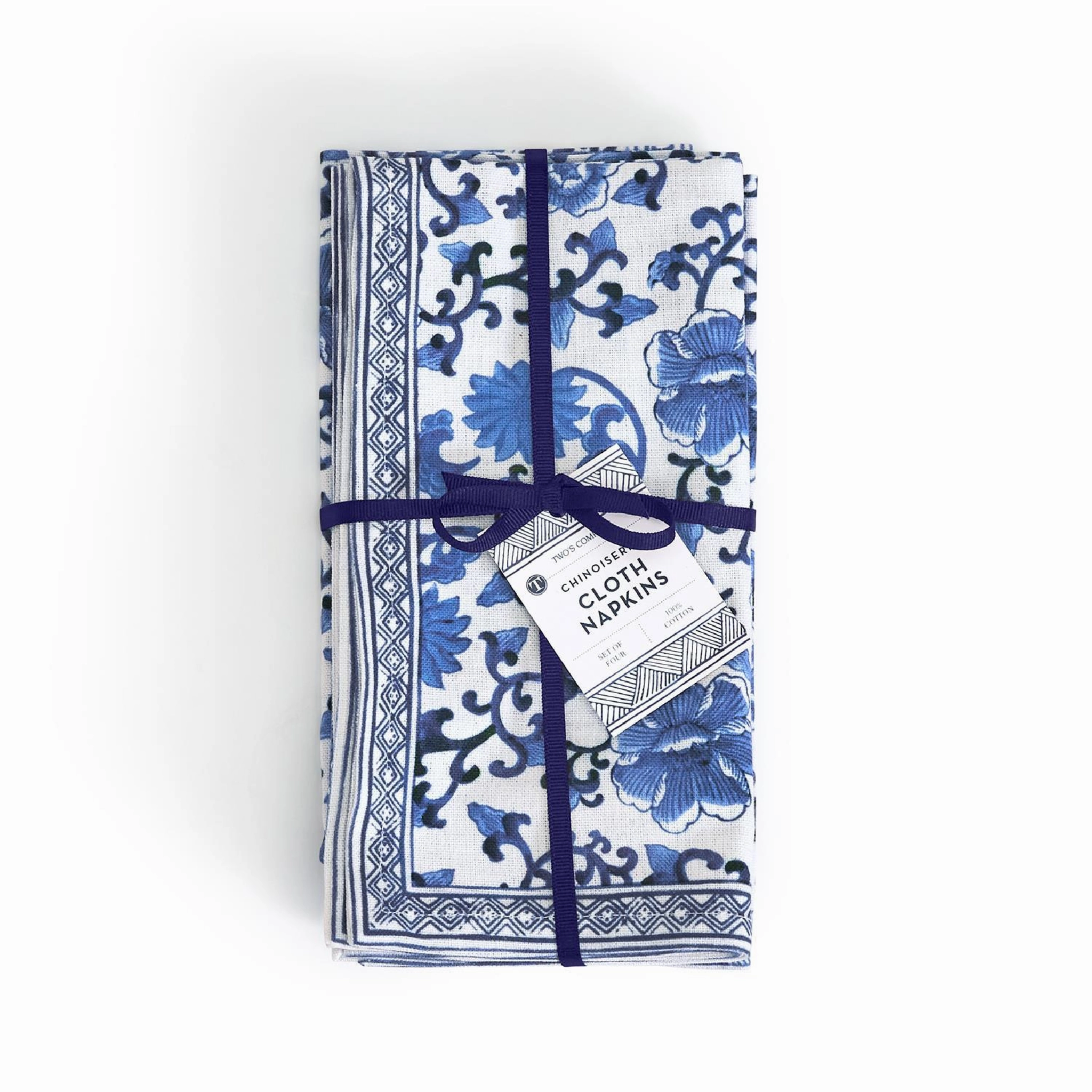 Chinoiserie Blue & White Floral Napkins